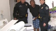 Police officers deliver heater to 92-year-old WWII veteran using gas-powered stove to heat his home