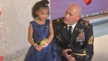 Soldier steps up to take little girl to daddy-daughter dance after she loses father