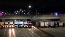 Hero Moment: 13 Truck Drivers Block Highway To Form A ‘Safety Net’