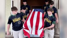 High school seniors carry casket of U.S. Air Force veteran who had nobody