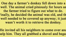 Farmer Thinks He’s Burying the Donkey, but the Donkey Wasn’t Through Teaching Him