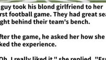 Man takes his girlfriend to her first football game, but never expected such an opinion