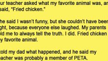 A Teacher Asked A Class What Is Their Favourite Animal