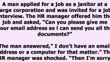 Man Asked For Email Address During Interview