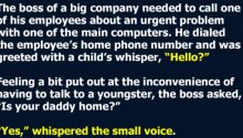 CEO Called for His Employee, Was Irritated When He Got Stuck Talking to a Child