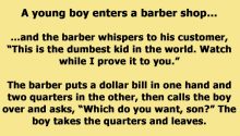 Barber Gets Bested By A ‘Dumb Kid’ And He Never Knows It