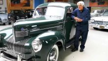 Jay Leno shows us Johnny Carson’s classic 1939 Chrysler Royal