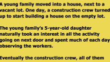 Little Girl Starts Talking to a Construction Crew and Picks up Some Bad Habits