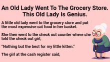 An Old Lady Went To The Grocery Store