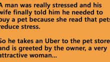 A man was really stressed and his wife put her foot down and finally made him do something about it