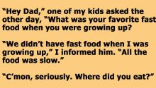 Dad Shows His Son The Reality Of Fast Food In Years Gone By