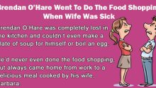 Brendan O’Hare Went To Do The Food Shopping When Wife Was Sick