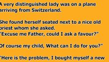 A Very Distinguished Lady Was On A Plane Arriving From Switzerland