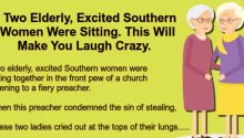 Two Elderly, Excited Southern Women Were Sitting Together
