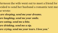 Elderly Lady Sends Her Husband A Romantic Text Message. See His Funny Reply