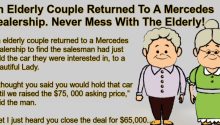 An Elderly Couple Returned To A Mercedes Dealership