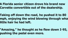 A Florida Senior Citizen Drove His Corvette