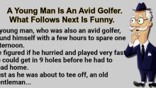 A Young Man Is An Avid Golfer