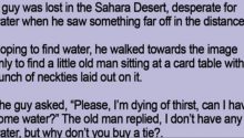 A Guy Was Lost In The Sahara Desert