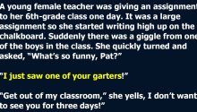 Teacher Accidentally Shows Too Much Skin to the Wrong Student