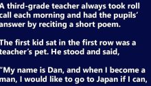 A 3rd-Grade Teacher Always Took Roll Call