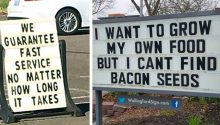 These 20 Hilarious Gas Station Signs Will Make Your Day