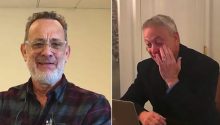 Gary Sinise bursts into tears as Tom Hanks and other celebrities pay tribute his charity work