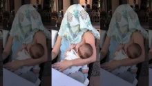 Mom ordered to cover herself up when breastfeeding