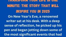 Transform Your Life in One Minute: The Story That Will Inspire You in 2025