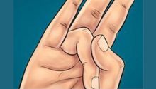 Stretch your ring finger with your thumb and hold it for a few seconds. You’ll love the reason!