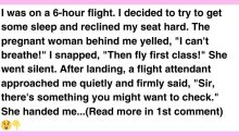 I Know It Might Bother You, But I’m Still Reclining My Seat