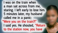 He Stared at Me on the Train—Then My Husband Called and Told Me Who He Really Was