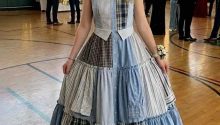 I Turned My Dad’s Shirts Into a Prom Dress – The Laughs Stopped When the Principal Spoke