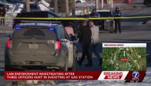 BREAKING: 3 police officers shot at gas station while they were hav…See more